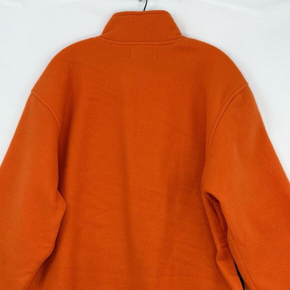 Old Navy Vintage Y2K Fleece Quarter Zip Orange Unisex Size L - Picture 4 of 16